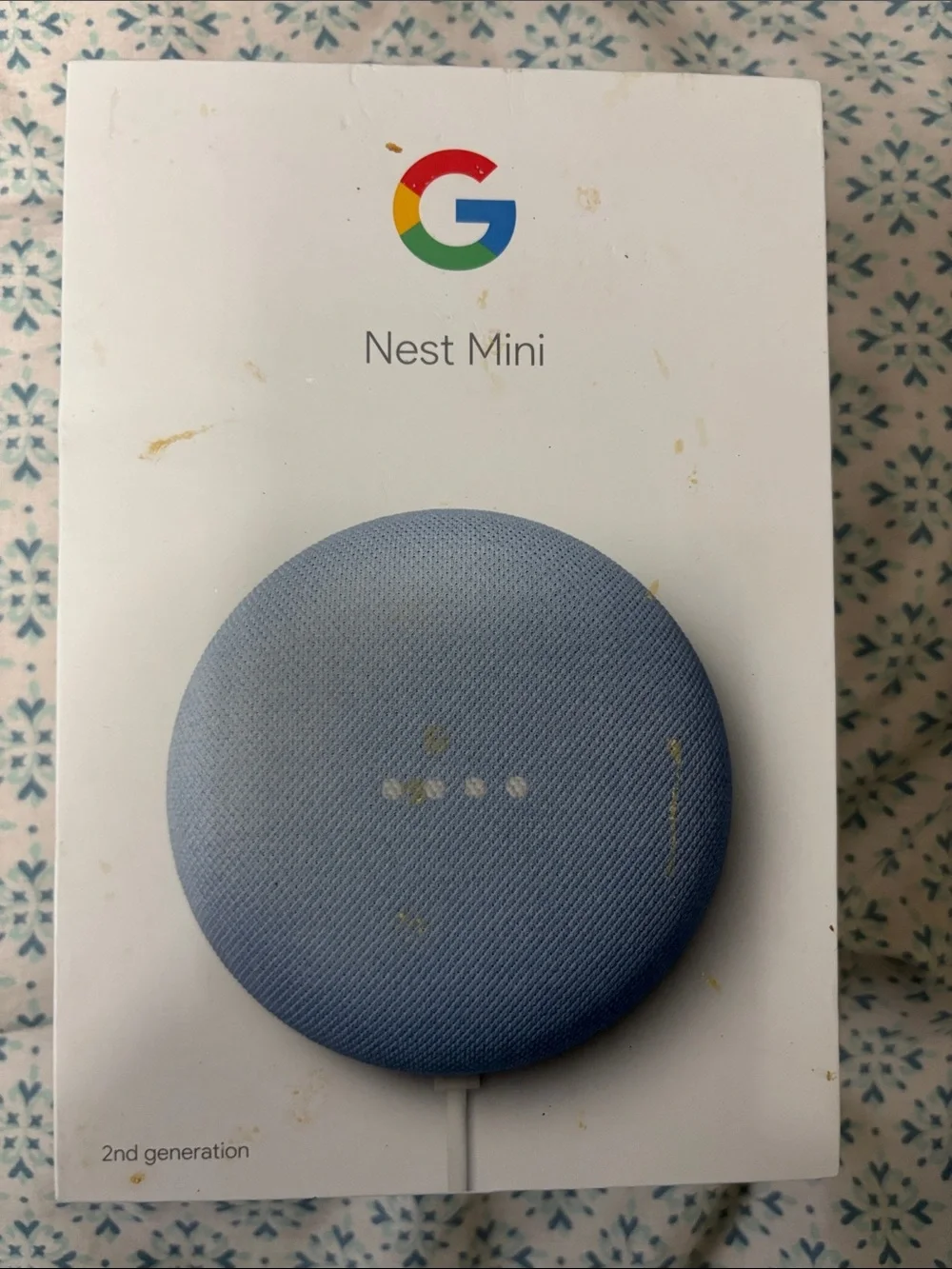 Google Nest Mini in Chalk Fabric